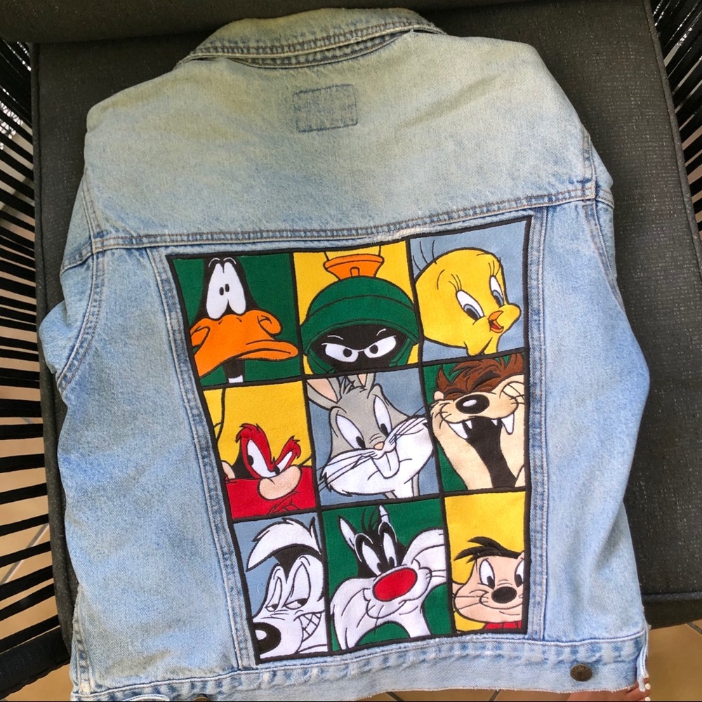 Vintage jean T-shirt jacket
